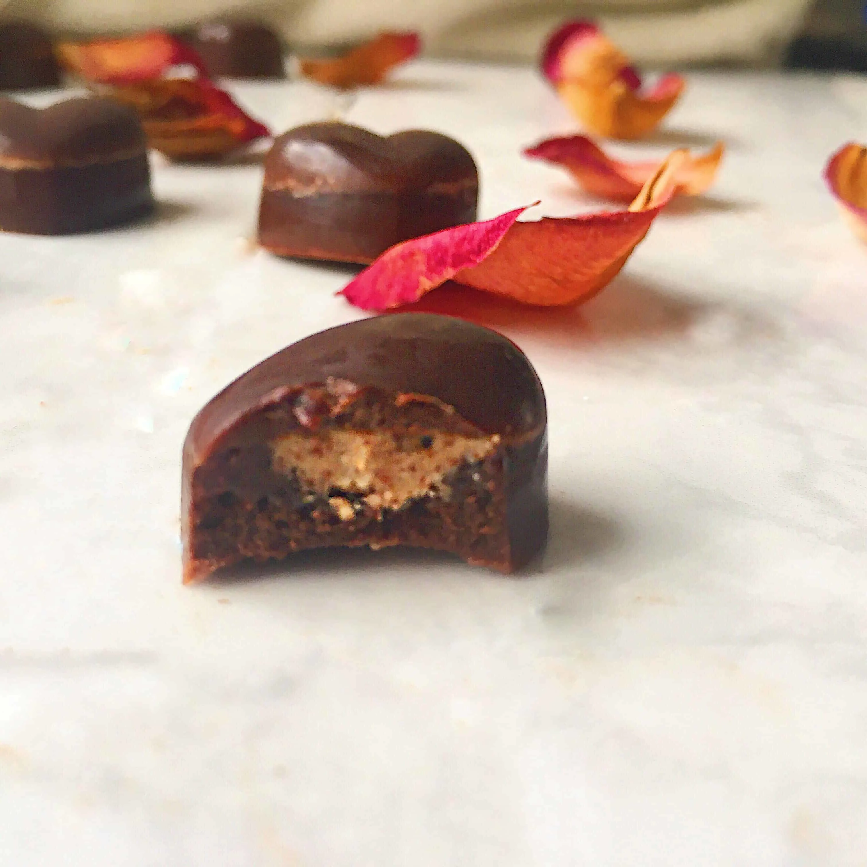 Valentines Recipe - Chocolates with a Peanut Butter Centre